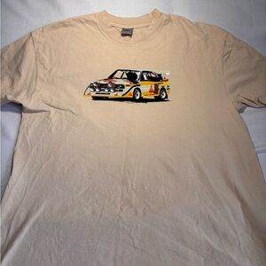 Men's Patina Research Audi Quattro Cream Graphic T-Shirt